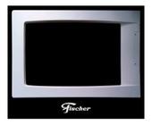 Moldura Porta Frente Plástica Branca Forno Eletrico Grill Fischer 1323 Original