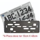 Molduras para Placa de Carro Modelo Tradicional Placas Prateadas 2 unidades