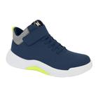 Molekinho Tenis Cano Medio Napa Tec Marinho