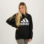 Moletom Adidas Logo Com Capuz Feminino Preto