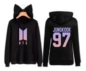 Moletom Blusa Adulto Orelhinha BTS jung Kook 97 cantor musica pop Adulto