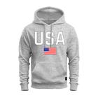 Moletom Blusa De Frio Agasalho Tecido Macio USA Bandeira