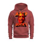 Moletom Blusa De Frio Unissex Algodão Confortável Com Bolso E Capuz Asap Red Gun