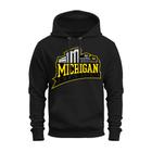 Moletom Blusão Inverno Canguru Flanelado Varias Cores Michigan Stadiun