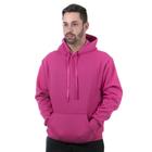 Moletom Canguru com Capuz Masculino Blusa cor Pink