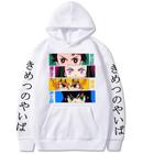 Moletom Canguru Demon Slayer Kimetsu No Yaiba Anime Mangá Blusa Unissex