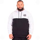 Moletom Canguru Fechado Santos Oficial com Capuz  Plus Size