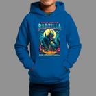 Moletom Canguru Infantil Basico Masculino Moda De Rua Inverno Blusa De Frio Badzilla