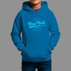 Moletom Canguru Infantil Streetwear Casual Confortável Inverno Blusa De Frio New York