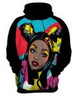 Moletom Casaco Blusa Mu.lher Negra Preta PopArt Cultura 4