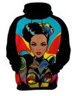 Moletom Casaco Blusa Mu.lher Negra Preta PopArt Cultura 8