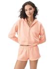 Moletom com capuz florence by mills Cozy Crush Cropped Zip-up Peach