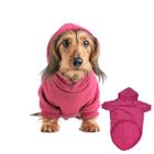 Moletom Com Capuz Paws M Rosa Para Animais De Estimação