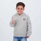 Moletom Com Capuz São Paulo Freedom Infantil Cinza