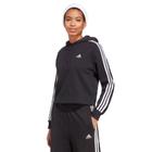 Moletom Cropped Feminino Adidas Essentials Preto