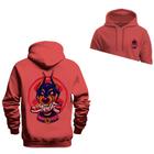 Moletom Dog Raiva Frente Costas Blusa De Frio Com Capuz Tecido Macio