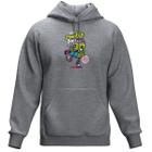 Moletom Estampado Zombie Com Capuz Blusa De Frio Canguru