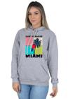 Moletom Feminino Algodão Blusa de Frio Canguru Surf Paradise