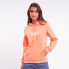 Moletom Feminino Billabong Fech Logo Wave Laranja