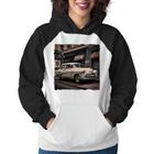 Moletom Feminino Carro retrô branco - Foca na Moda