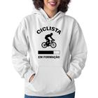 Moletom Feminino Ciclista em formação - Foca na Moda