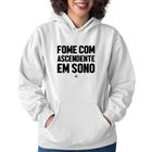 Moletom Feminino Fome com ascendente em sono - Foca na Moda