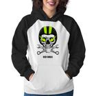 Moletom Feminino Old Skull Motorcycle - Foca na Moda