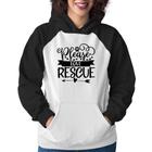 Moletom Feminino Please Love Rescue - Foca na Moda