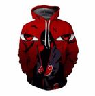 Moletom Ful Naruto Itachi Uchiha Akatsuki Sharingan Casaco Vermelho Tamanho EXG - M.A.L Store