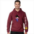 Moletom Goku Dragon Ball Exclusivo 50% Poliéster 50% Algodão