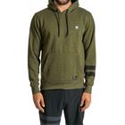 Moletom Hurley Canguru Layers Masculino Verde Escuro Mescla