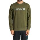 Moletom Hurley Careca One&Only Masculino Verde Mescla