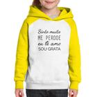 Moletom Infantil Ho'oponopono - Sinto muito, me perdoe, eu te amo, sou grata - Foca na Moda