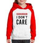 Moletom Infantil I don't care - Foca na Moda