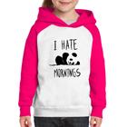 Moletom Infantil I Hate Mornings - Foca na Moda