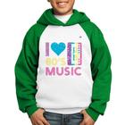 Moletom Infantil I love 80's music - Foca na Moda