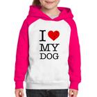 Moletom Infantil I love My Dog - Foca na Moda