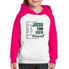 Moletom Infantil Jogou com quem parceiro - Foca na Moda