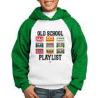 Moletom Infantil Old School Playlist - Foca na Moda