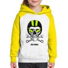 Moletom Infantil Old Skull Motorcycle - Foca na Moda