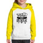 Moletom Infantil Please Love Rescue - Foca na Moda