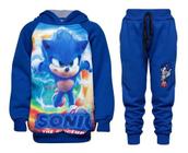 Moletom Infantil Sonic Conjunto Menino Frio Inverno Envio Já