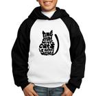 Moletom Infantil Time spend with cats is never wasted - Foca na Moda