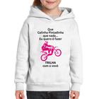 Moletom Infantil Trilha com o vovô (moto rosa) - Foca na Moda