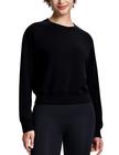 Moletom ISEEGZ Modal Soft Cropped para mulheres preto tamanho S