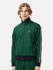 Moletom Lacoste Masculino Paris Monogram Zip-Up Verde