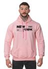 Moletom Masculino Blusa de Frio Canguru New York Urban