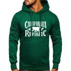 Moletom Masculino Blusão Canguru com Capuz Califórnia Republic