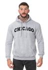 Moletom Masculino Flanelado Blusa de Frio Casual Chicago