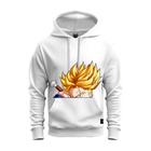 Moletom Premium Algodão Unissex Blusa De Frio Bolso e Capuz Goku Mega Saiajim